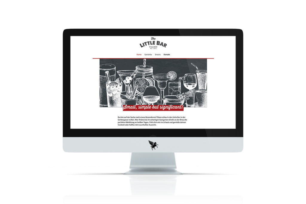 Screenshot der neuen Little Bar Website